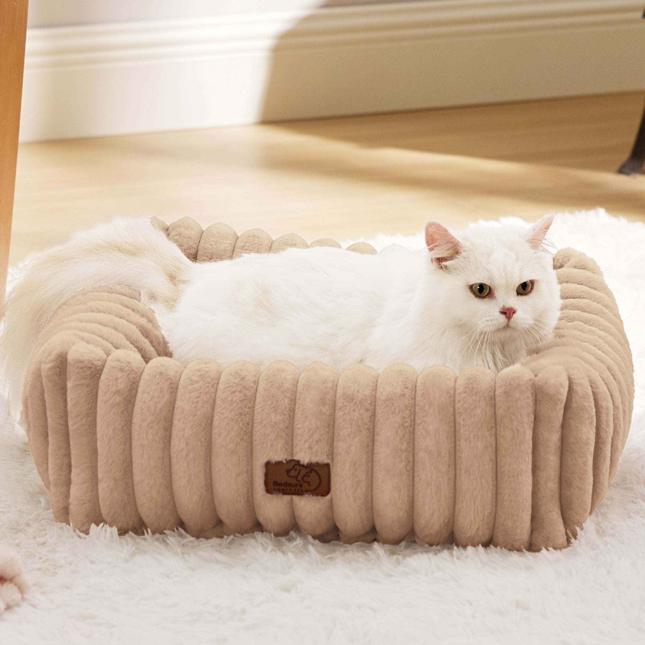 Corduroy Fleece Pet Bed