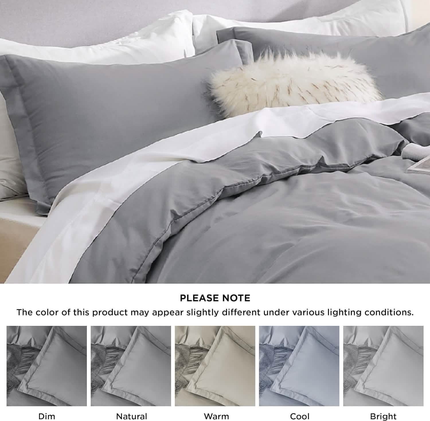 Brushed Microfiber Duvet Cover Set
