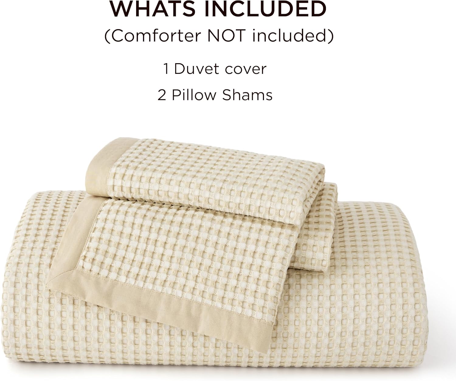 Cooling Waffle Duvet Cover Set