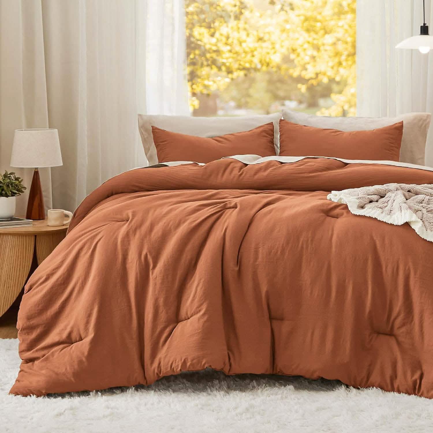 GentleSoft™ Prewashed Plain Comforter Set