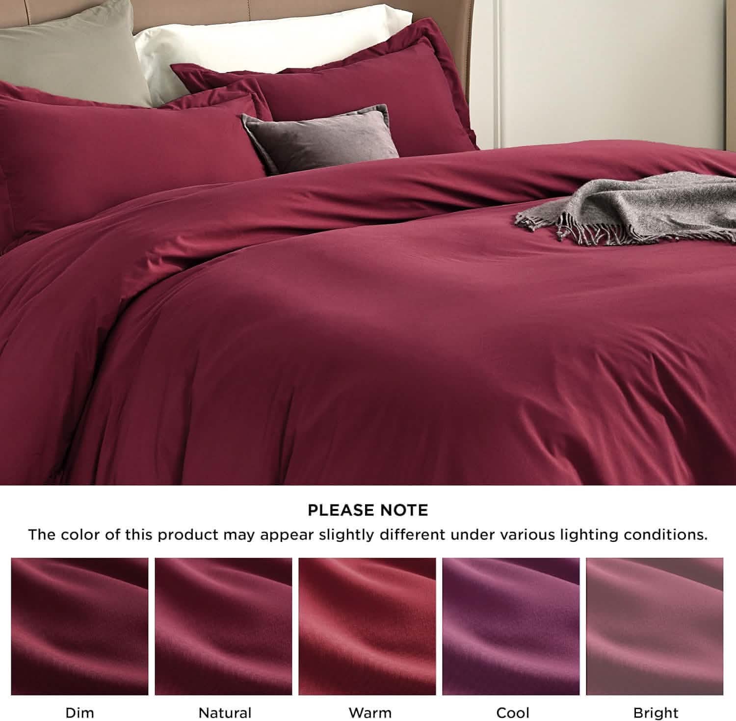 Brushed Microfiber Duvet Cover Set