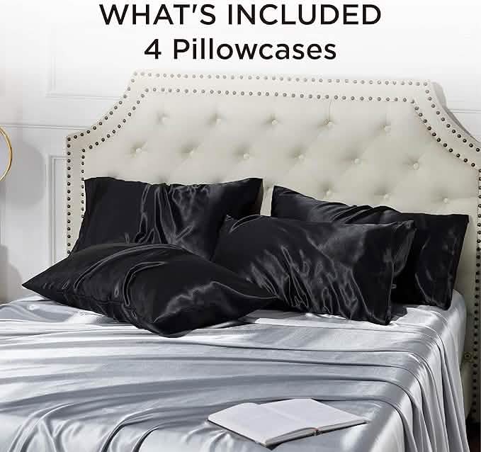 Satin Pillowcases 4 Packs