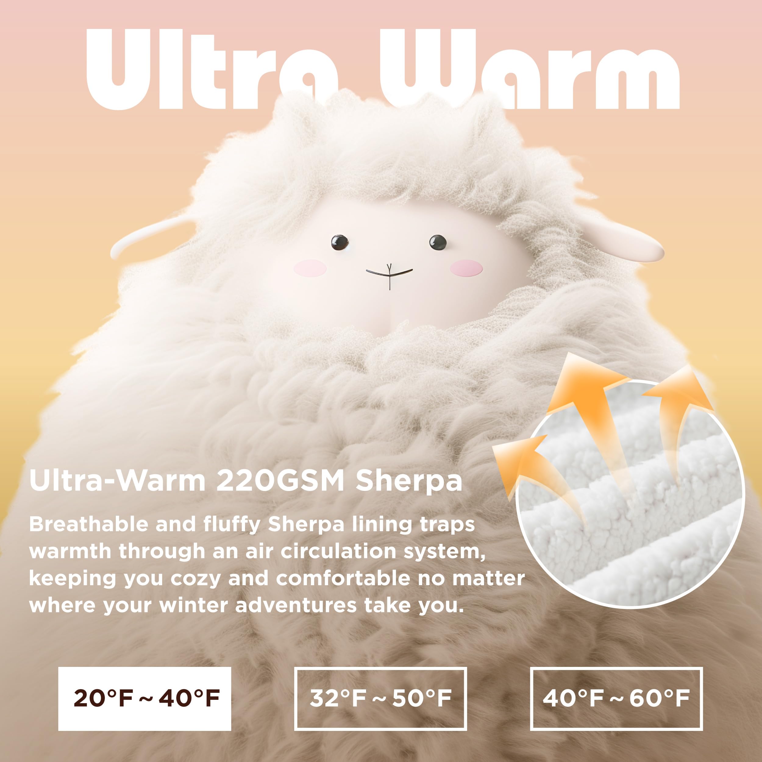 Sherpa Fleece Printed Short Blanket Hoodie