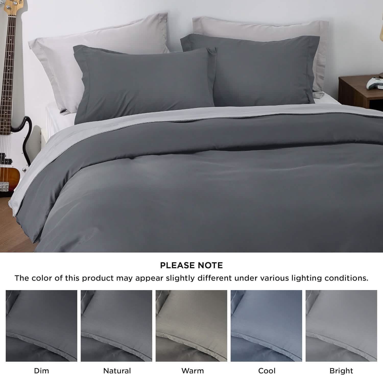 Brushed Microfiber Duvet Cover Set
