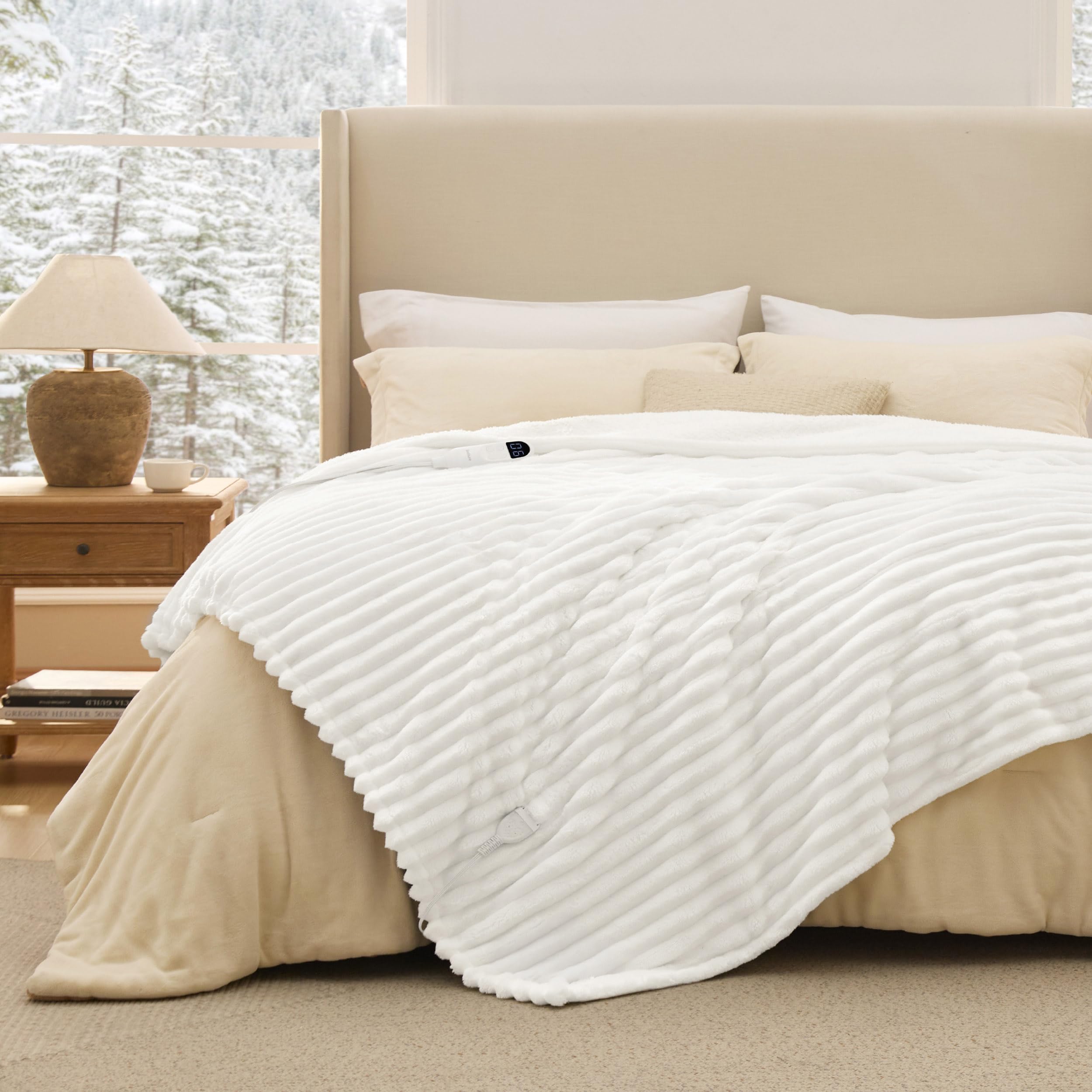GentleSoft® Ribbed Heated Blanket