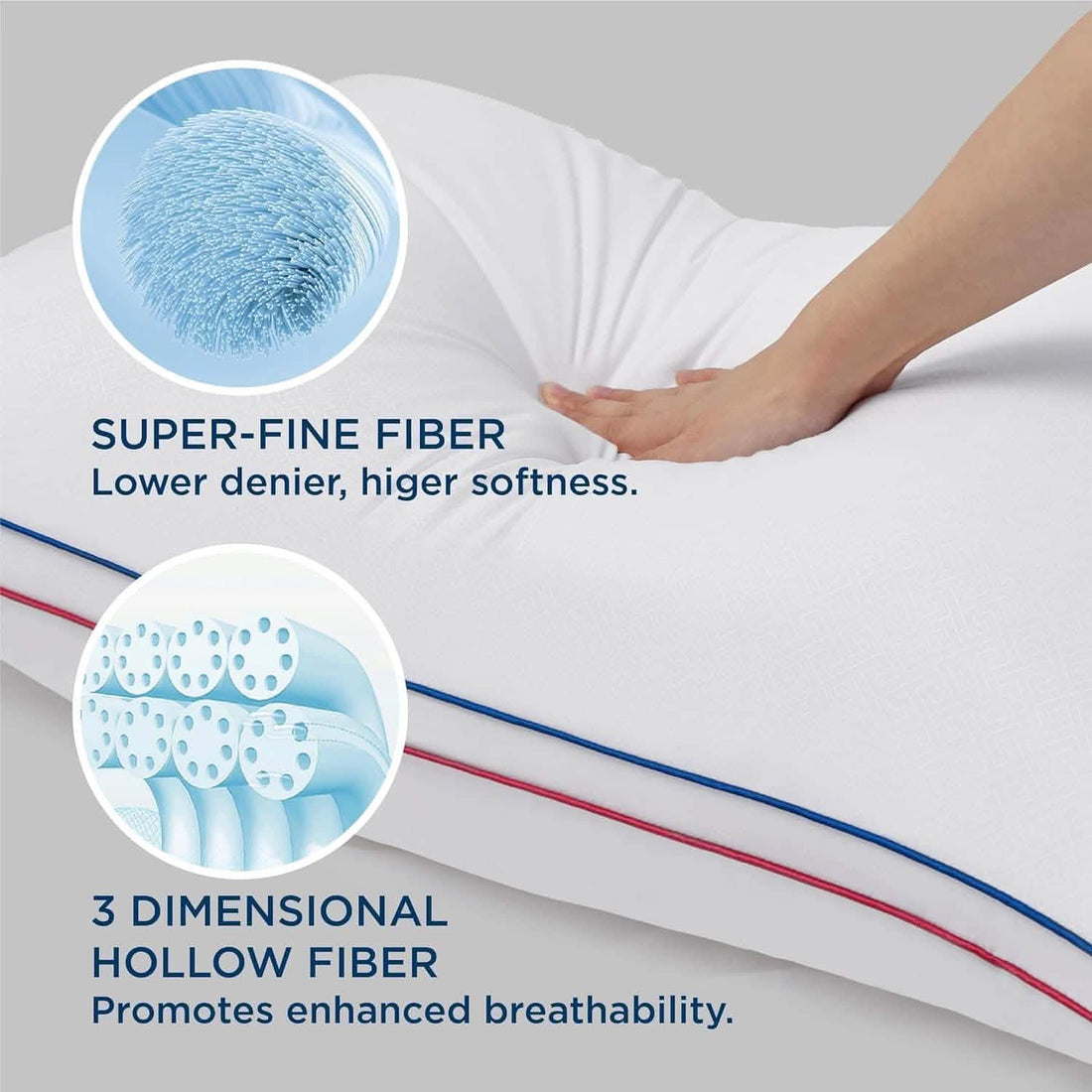 GentleSoft™ Greek Key Gusseted Pillows