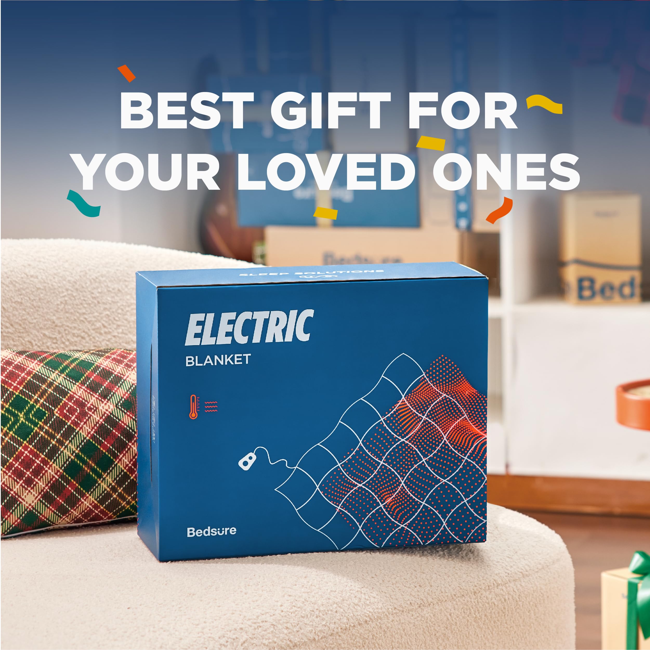 Plaid Flannel Heated Blanket