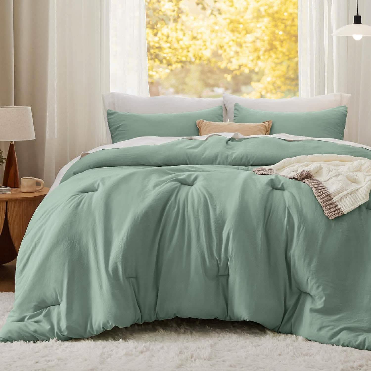 GentleSoft™ Prewashed Plain Comforter Set