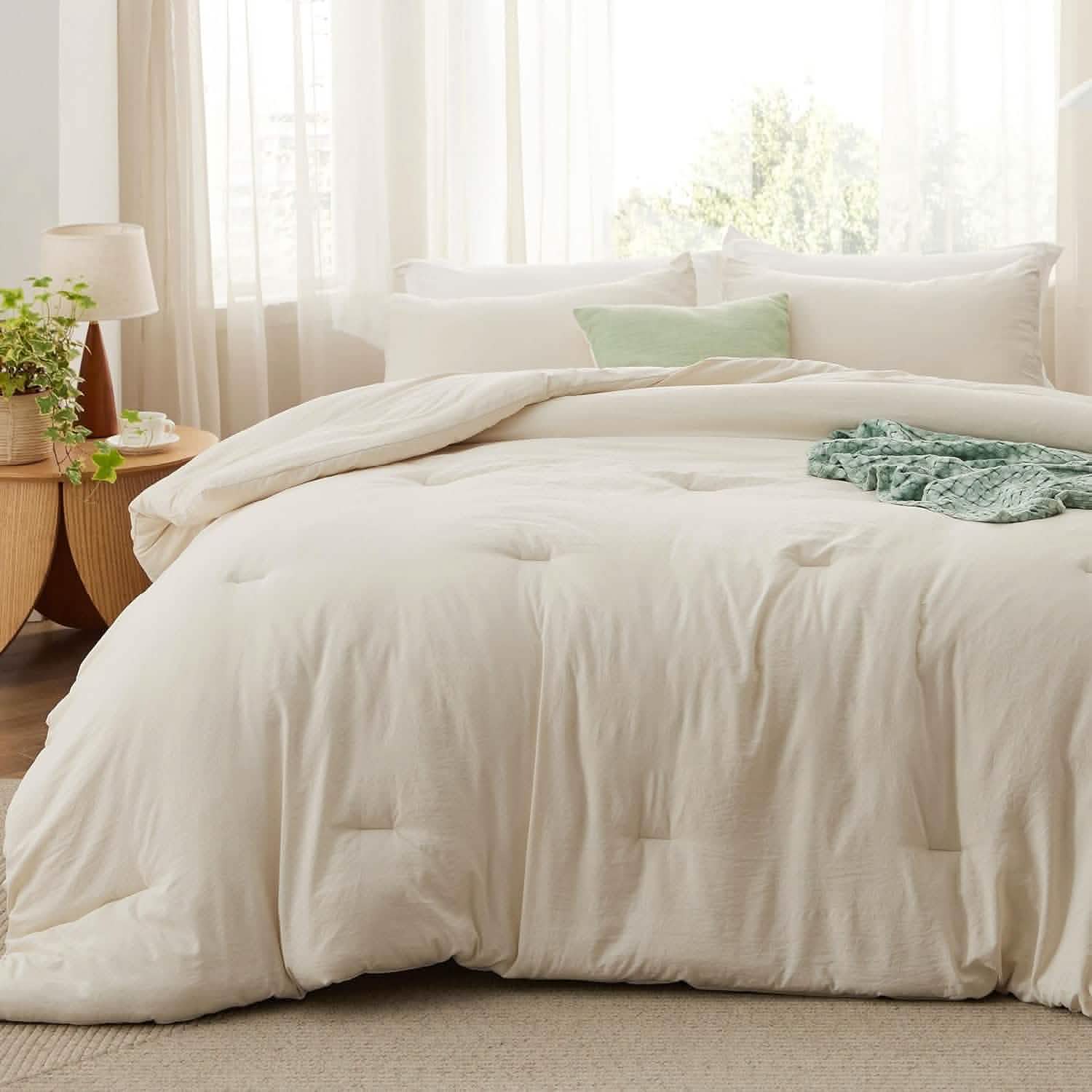 GentleSoft™ Prewashed Plain Comforter Set