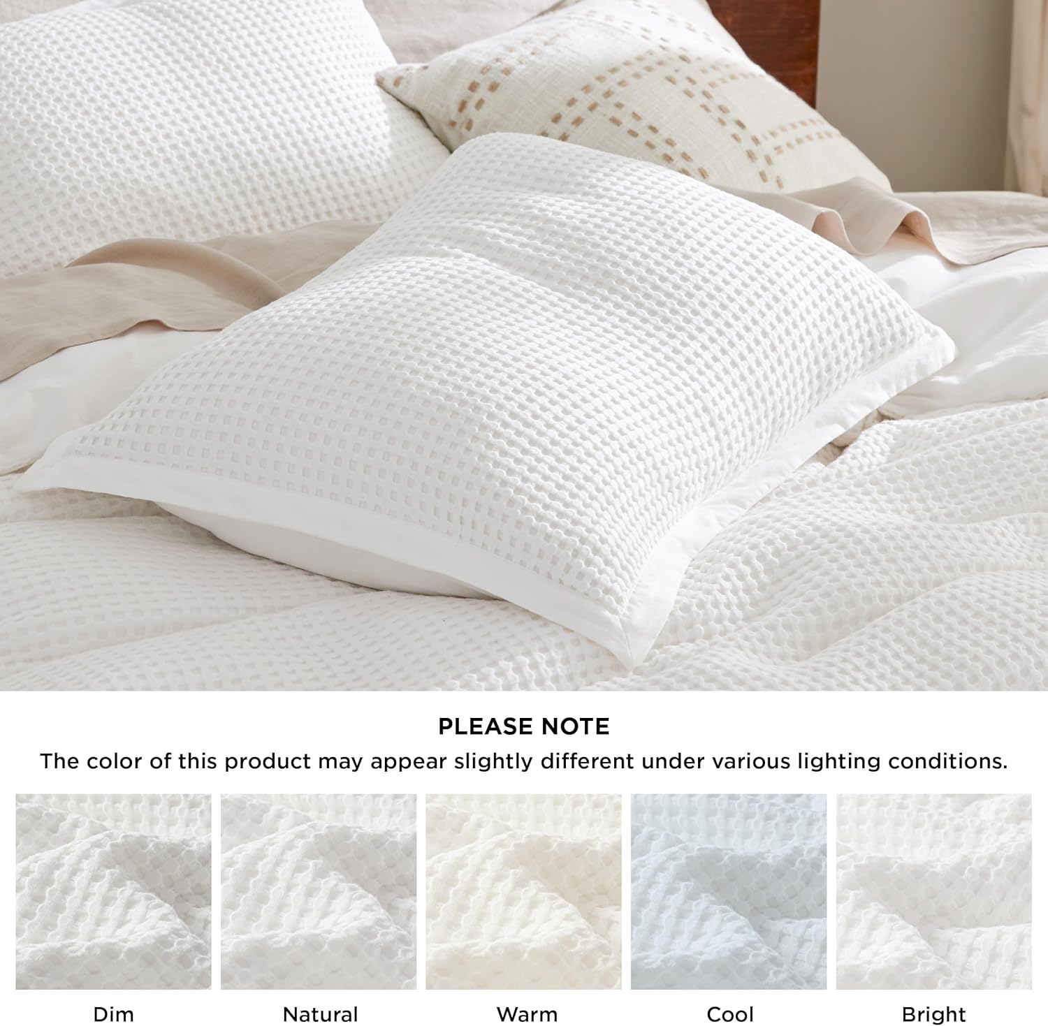 Cooling Waffle Duvet Cover Set
