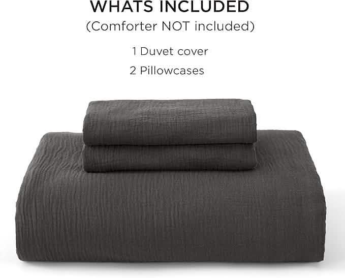 GentleSoft® 100% Muslin Duvet Cover Set