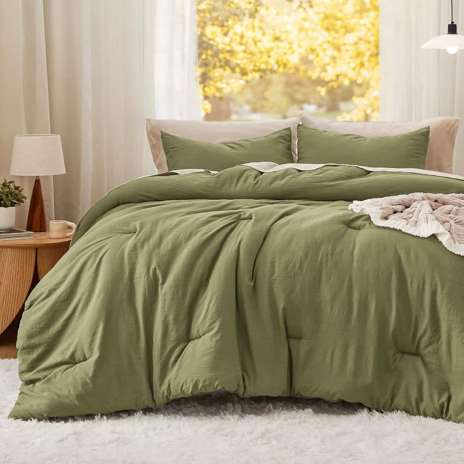 GentleSoft™ Prewashed Plain Comforter Set