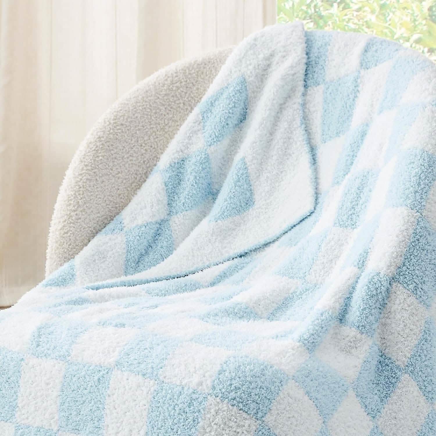 Super Soft Reversible Checkerboard Blanket
