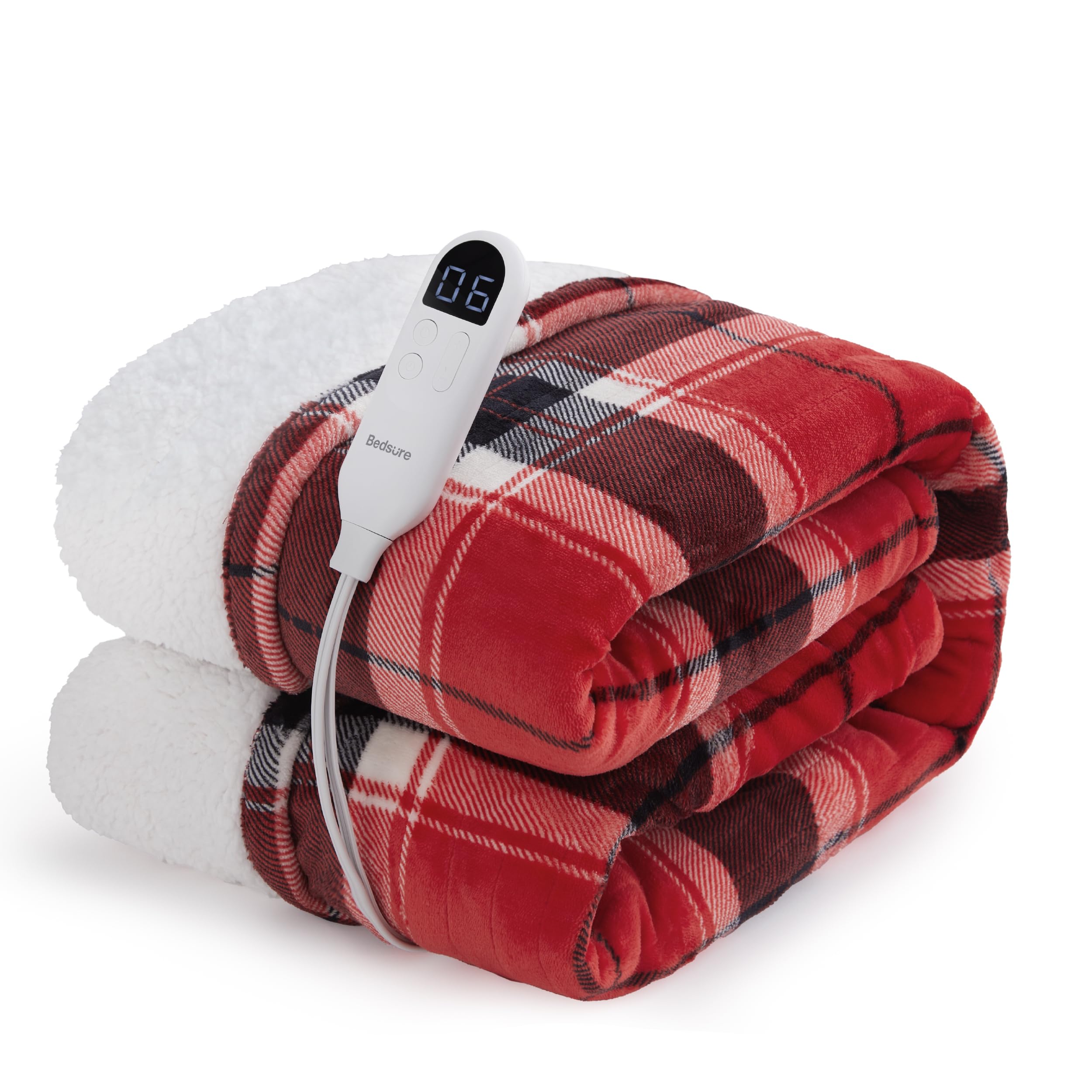 Plaid Flannel Heated Blanket