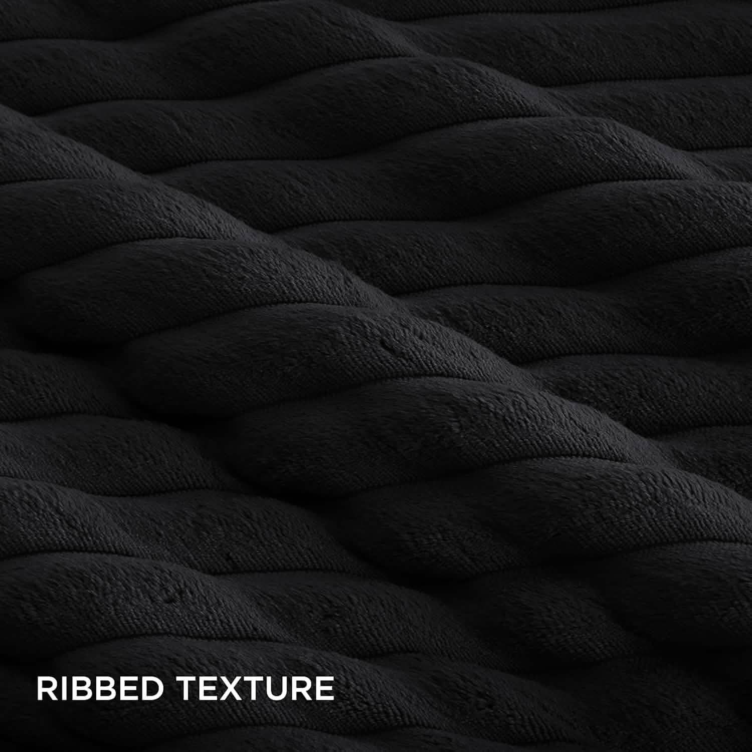 Striped Flannel Comforter Set