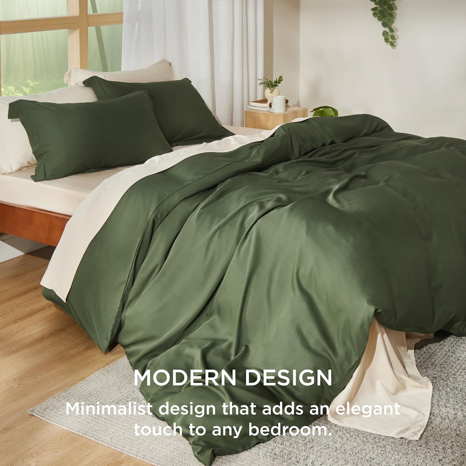 Rayon Derived from Bamboo Duvet Cover Set
