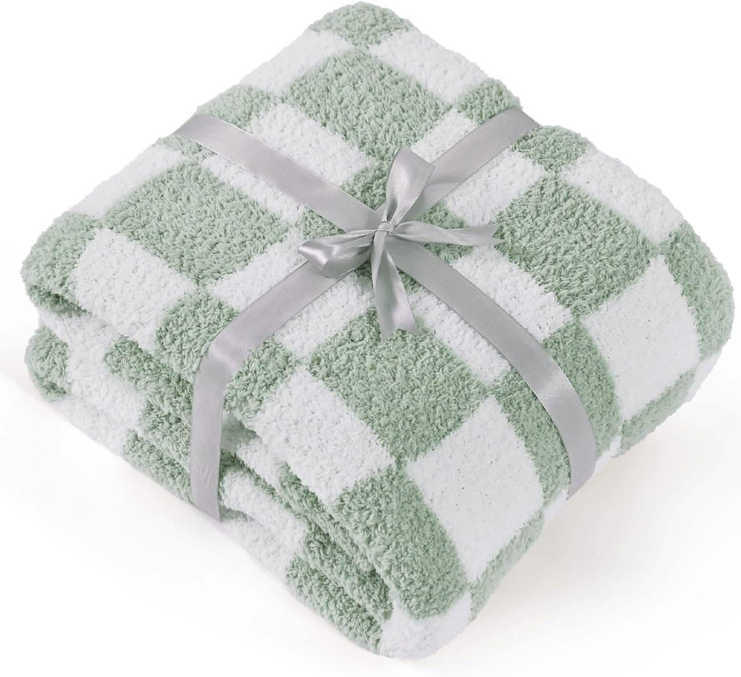 Super Soft Reversible Checkerboard Blanket