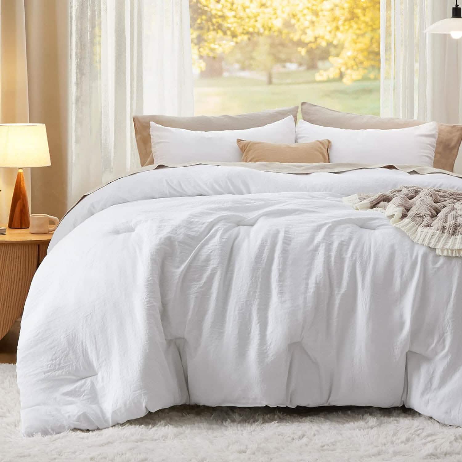 GentleSoft™ Prewashed Plain Comforter Set