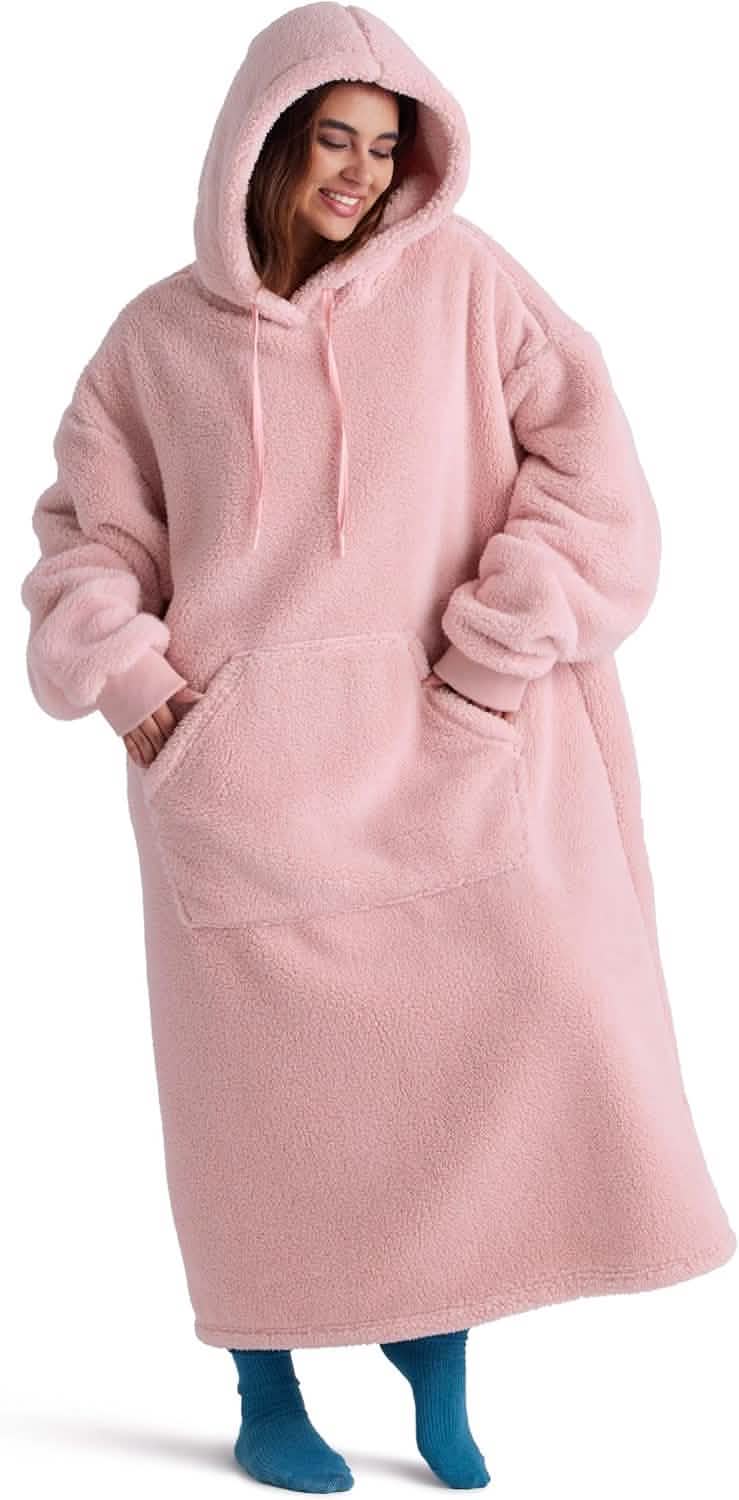 GentleSoft™ Ultra Soft Long Shaggy Sherpa Hooded Blanket