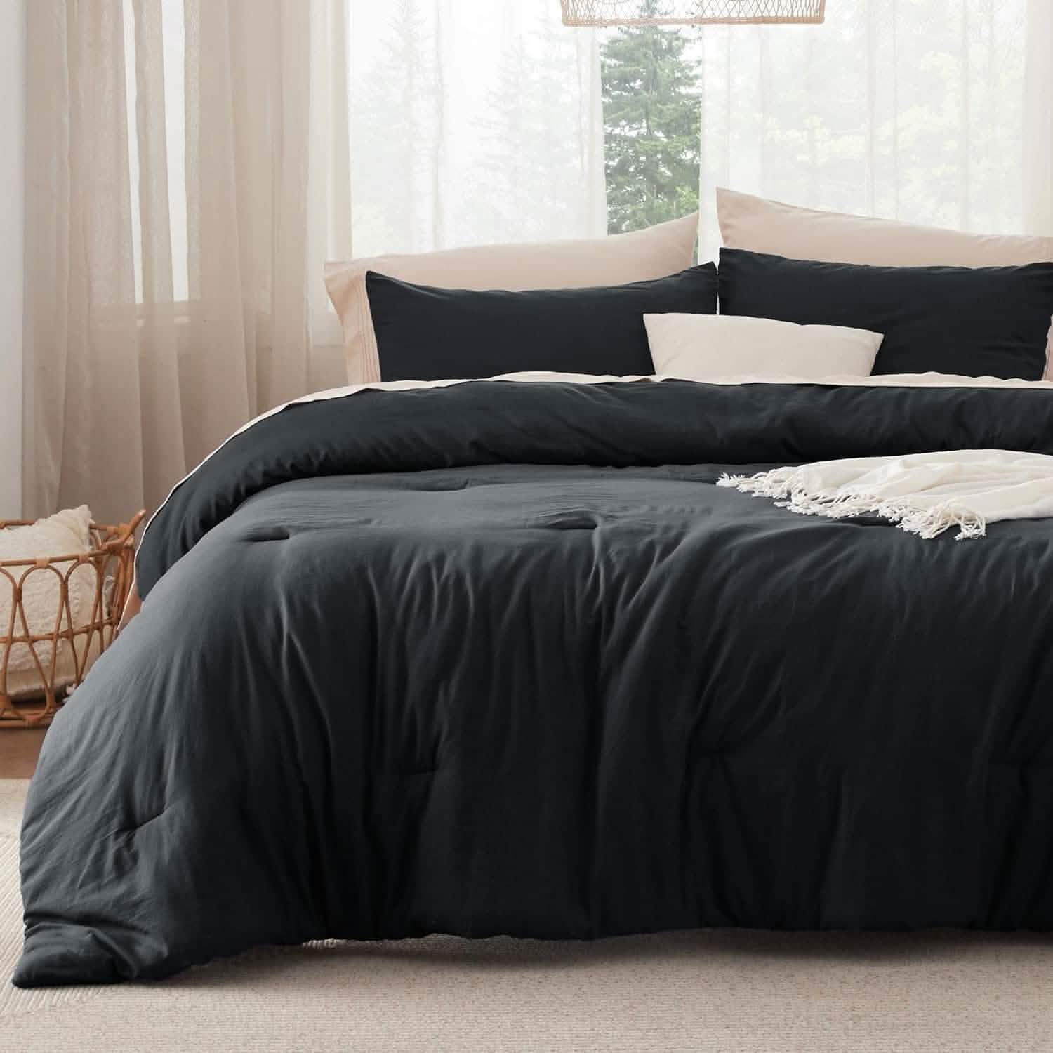 GentleSoft™ Prewashed Plain Comforter Set