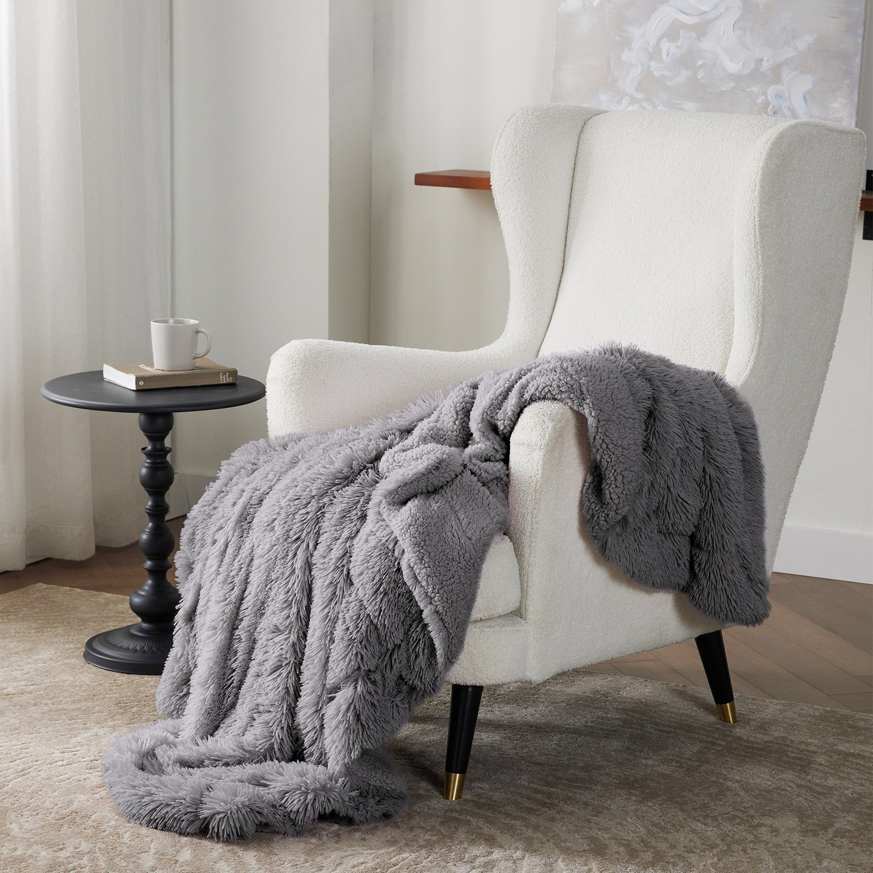 Fuzzy Faux Fur Blanket