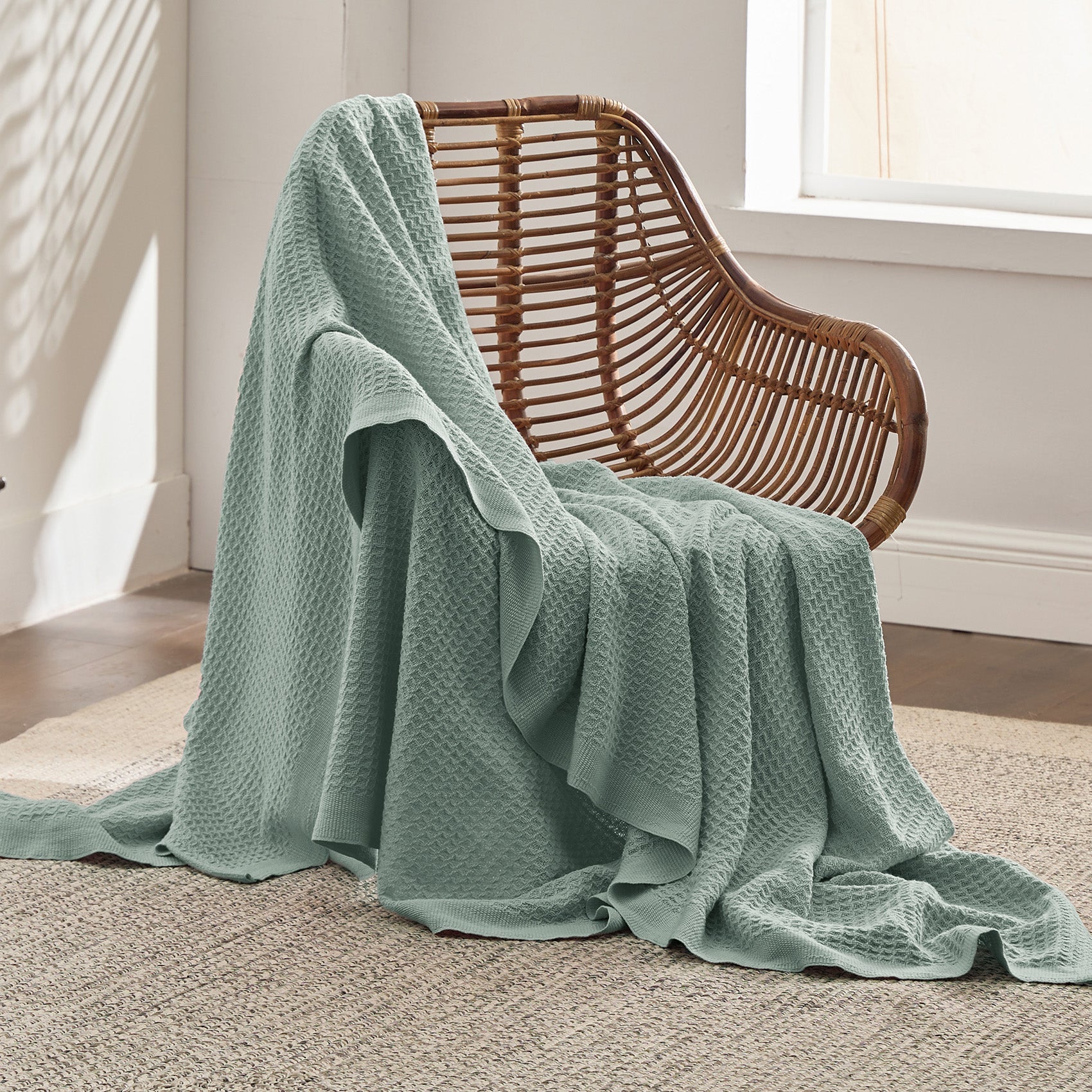 GentleSoft® Cotton Waffle Weave Blanket