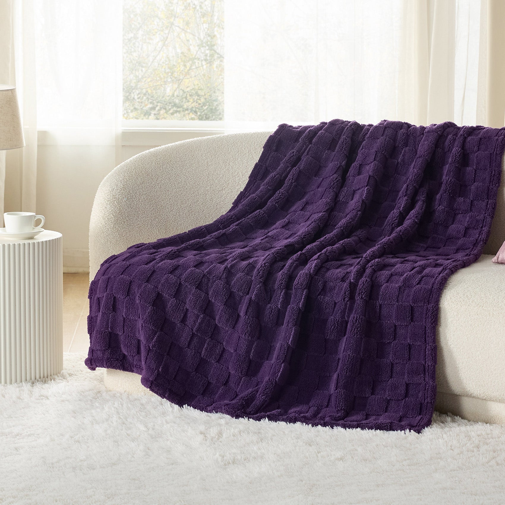Jacquard Shaggy Sherpa Blanket