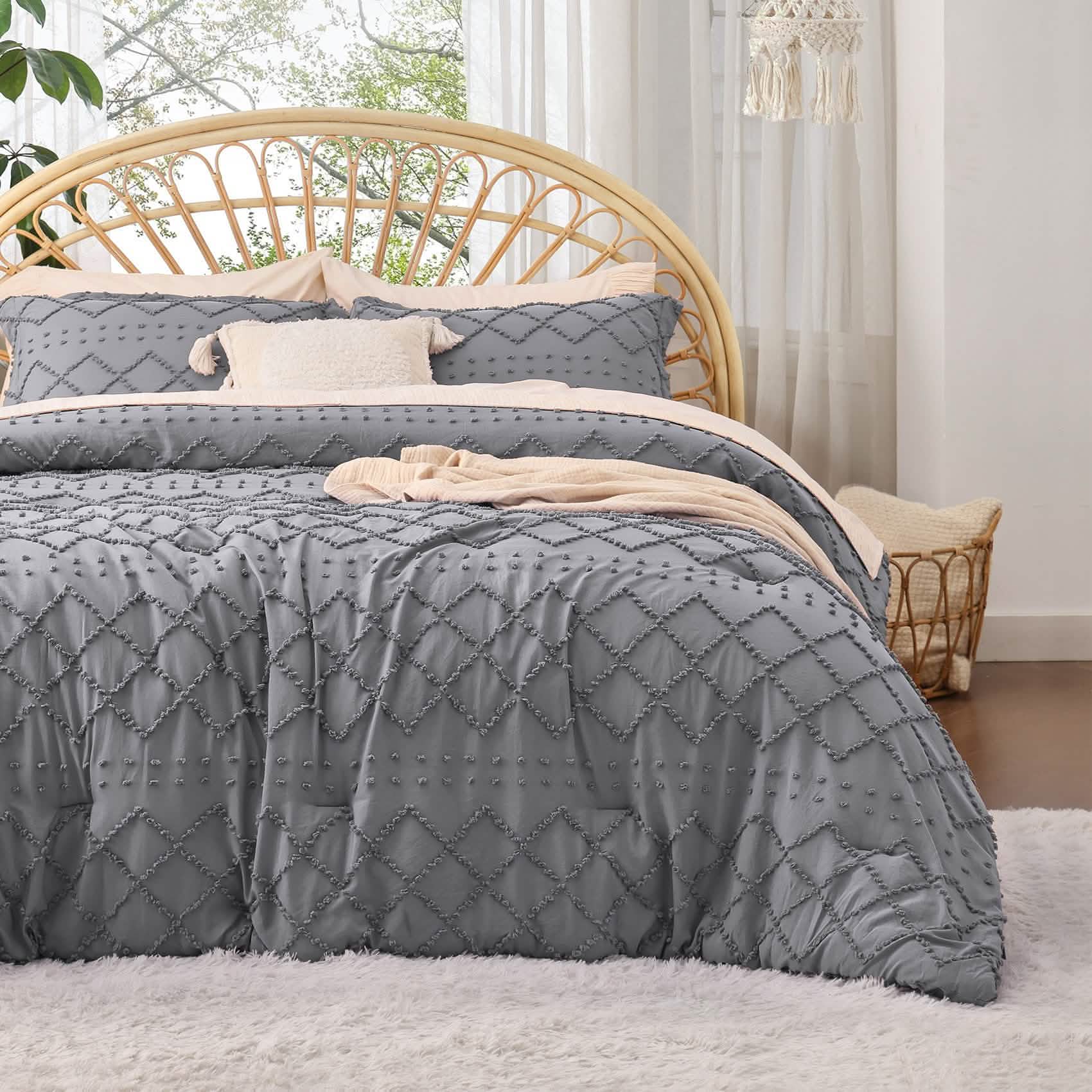 GentleSoft™ Tufted Embroidery Comforter Set