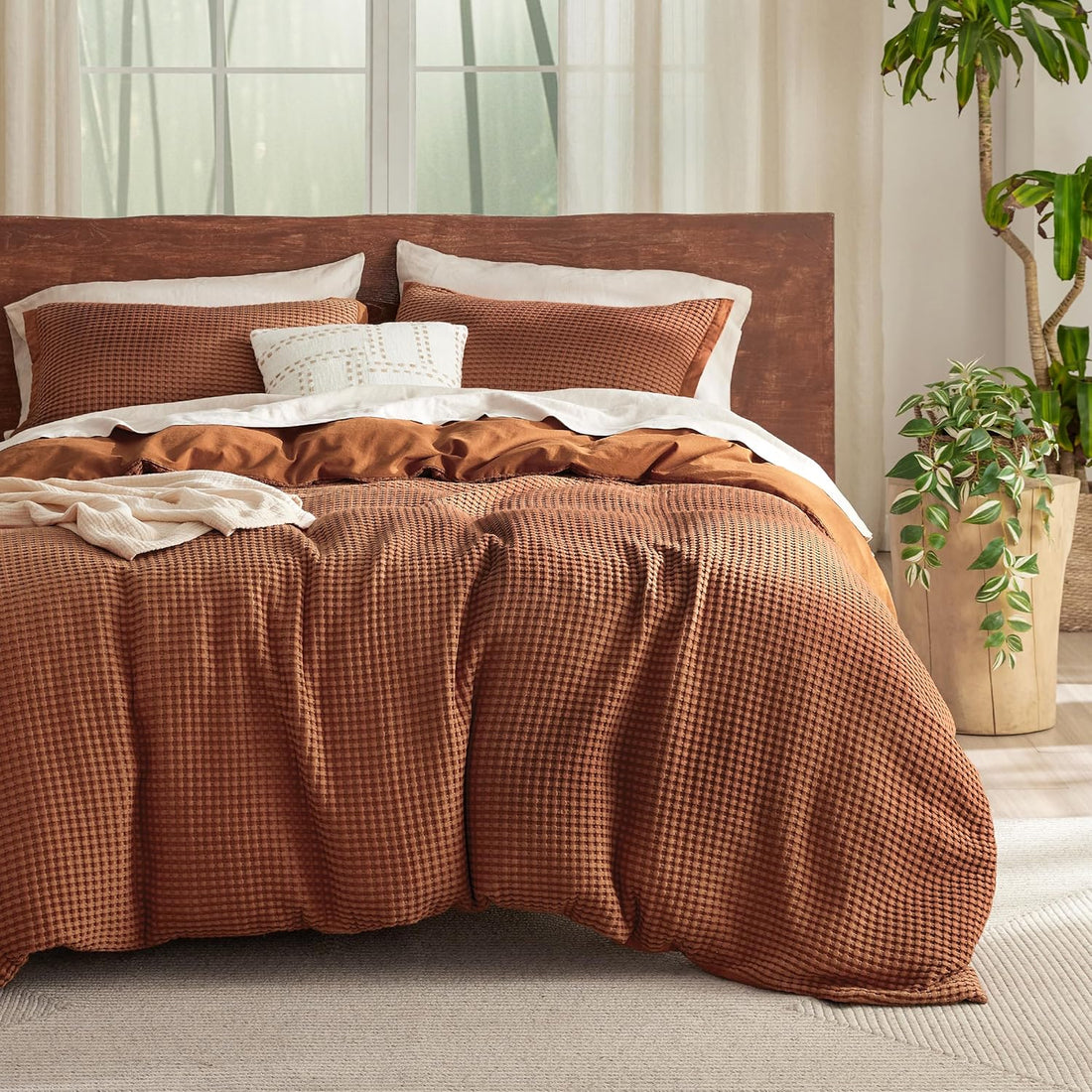 GentleSoft™ Cooling Waffle Duvet Cover Set