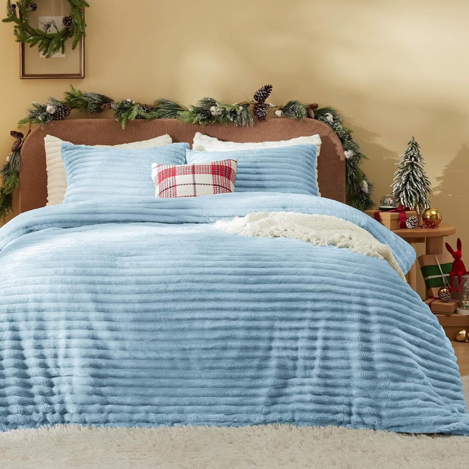 GentleSoft™ Striped Flannel Comforter Set