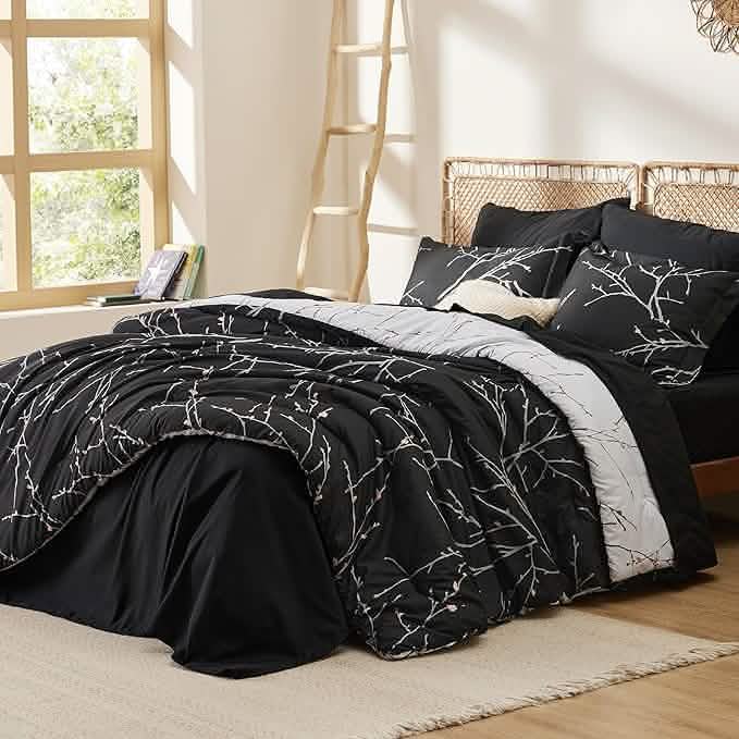 Tree Branch Floral Pattern Bed-in-a-Bag