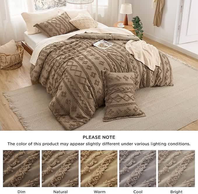 Boho Deluxe Embroidery Comforter Set