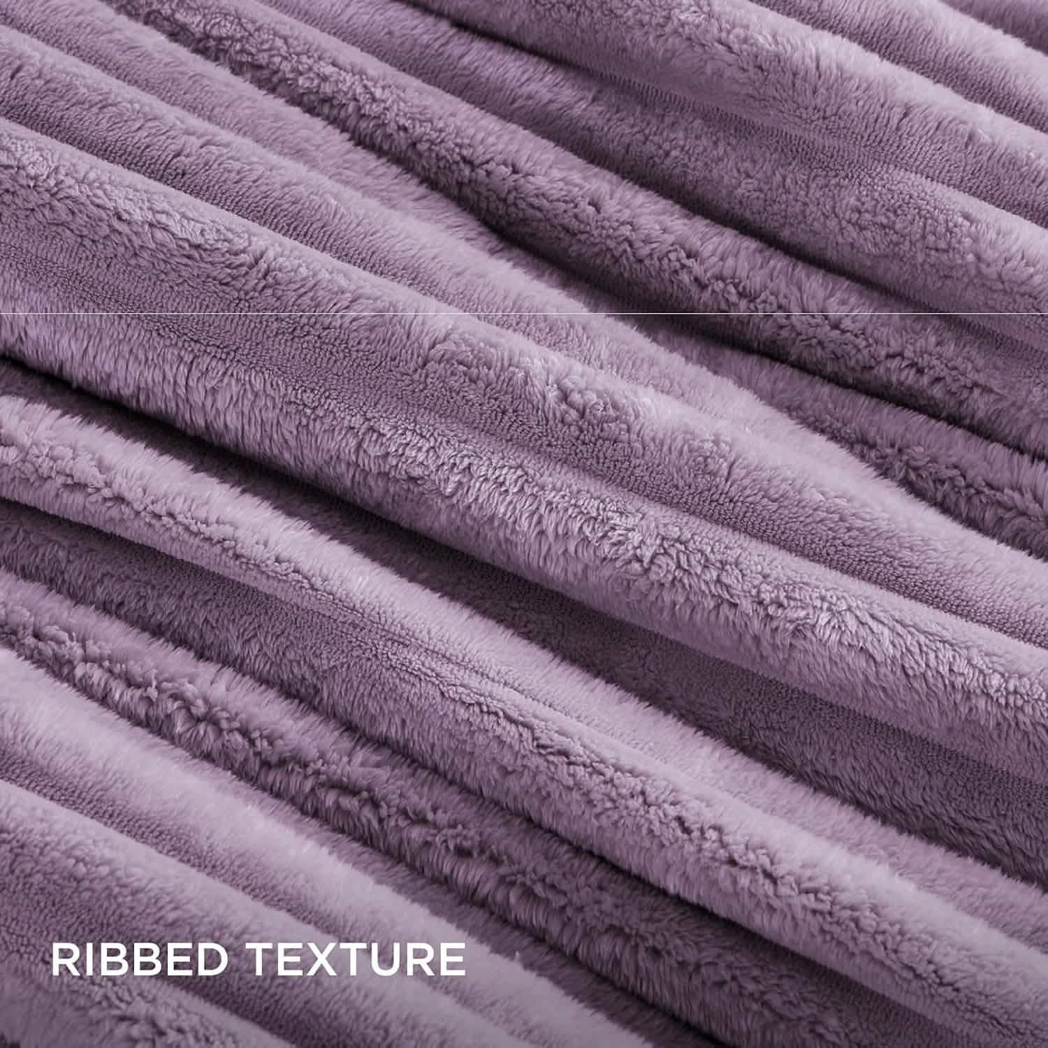 Striped Flannel Comforter Set