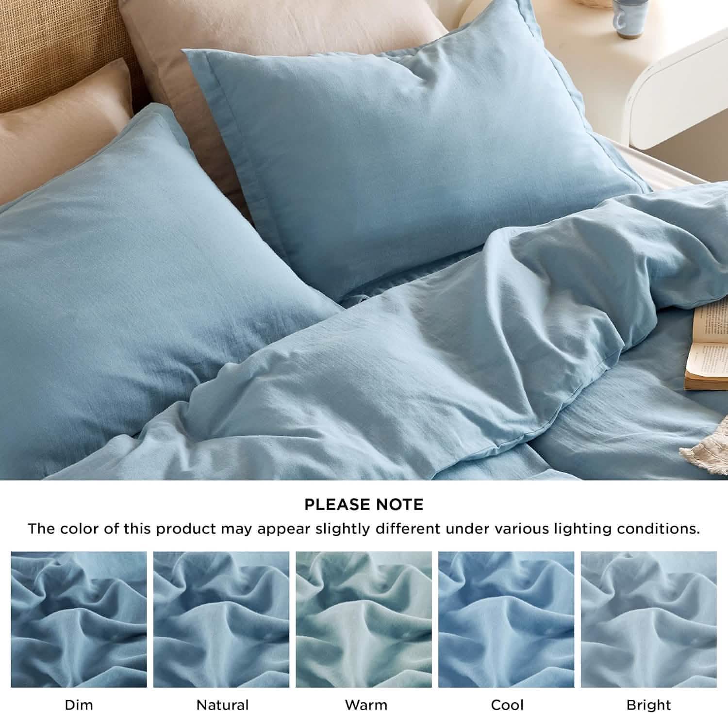 GentleSoft® 100% Muslin Duvet Cover Set