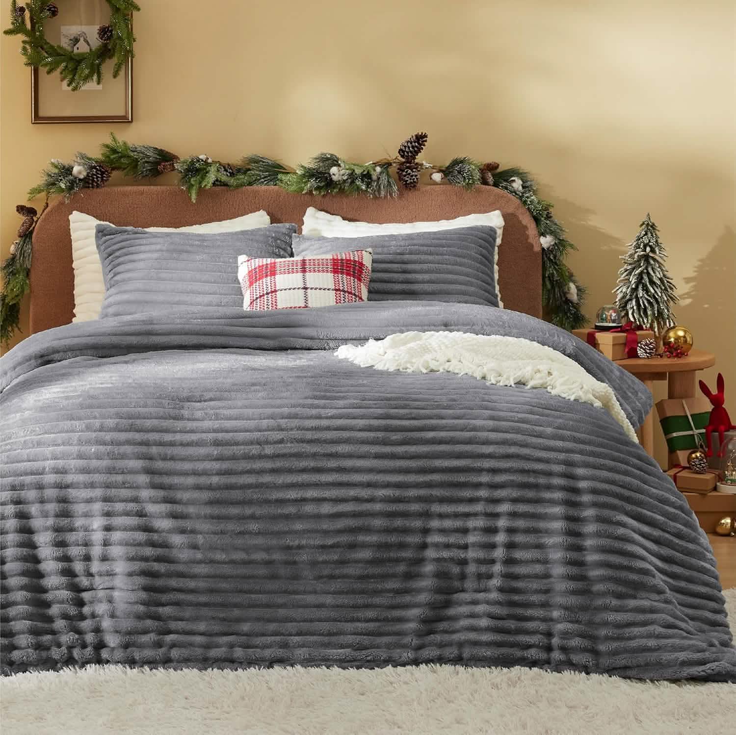 GentleSoft™ Striped Flannel Comforter Set