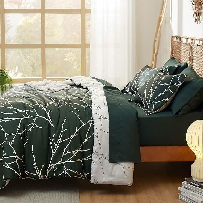 Tree Branch Floral Pattern Bed-in-a-Bag