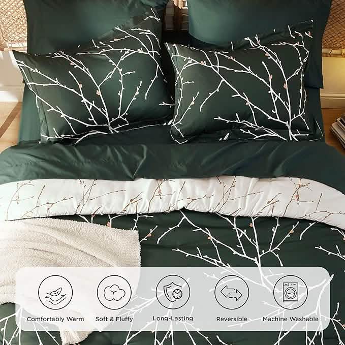 Tree Branch Floral Pattern Bed-in-a-Bag