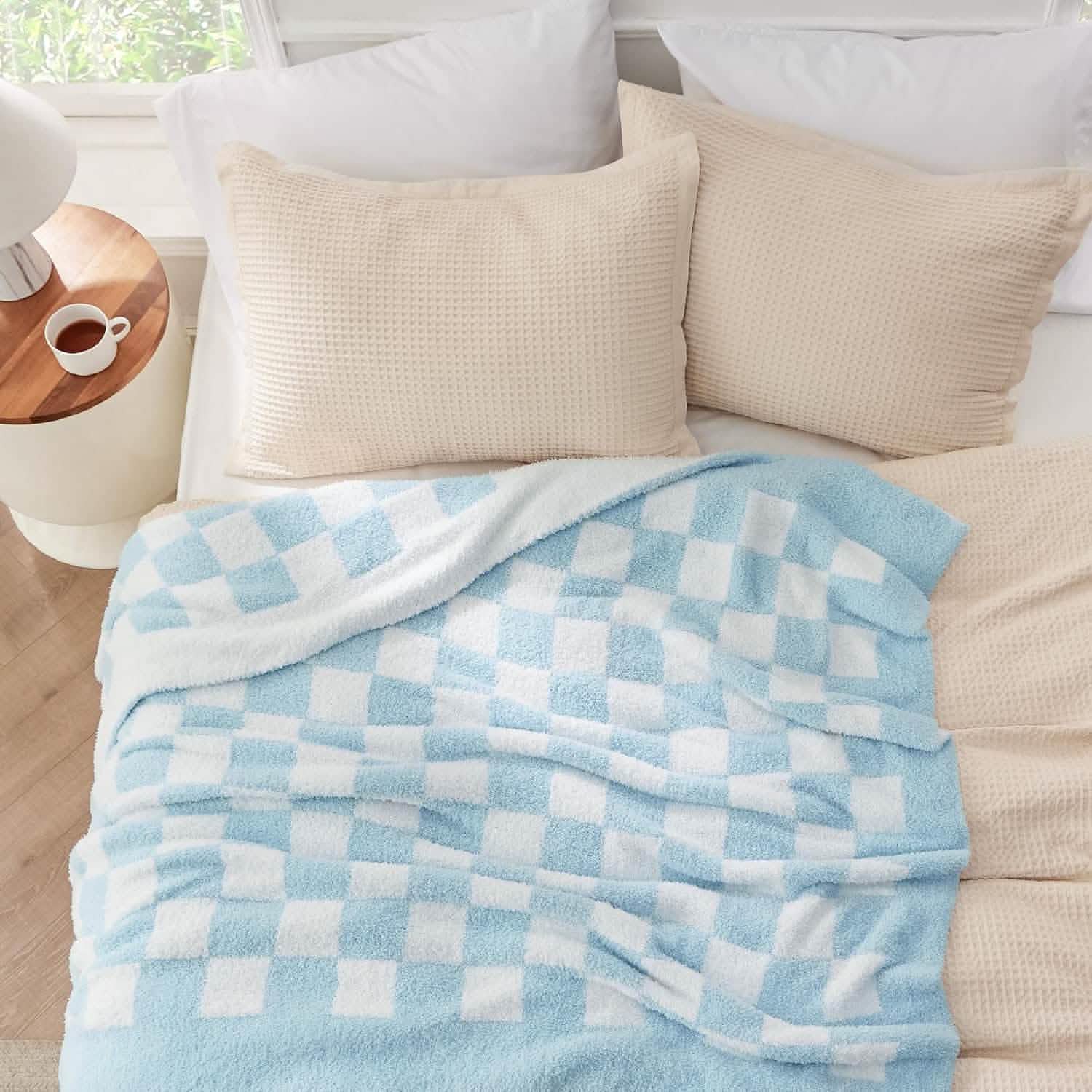 GentleSoft™ Super Soft Reversible Checkerboard Blanket
