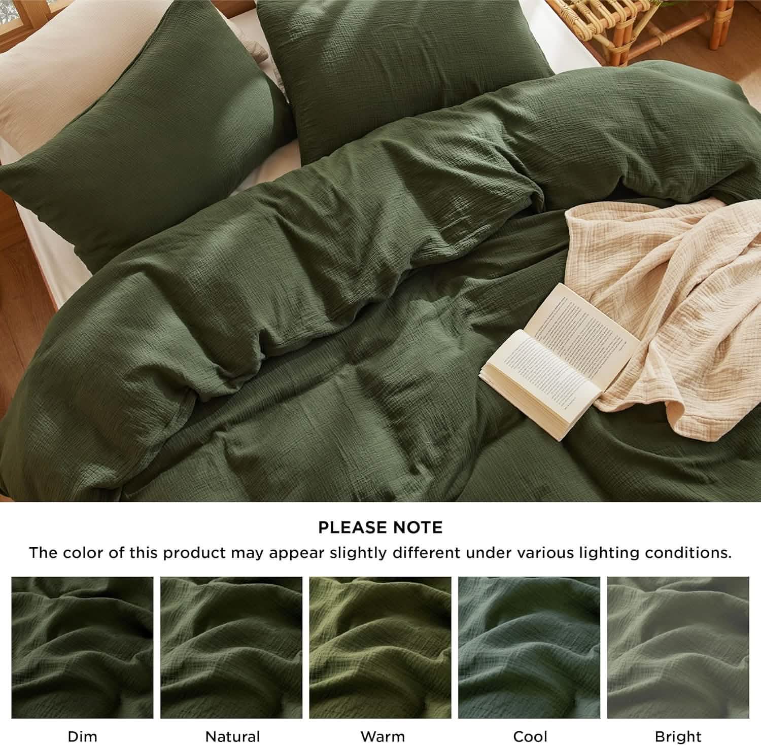 GentleSoft® 100% Muslin Duvet Cover Set