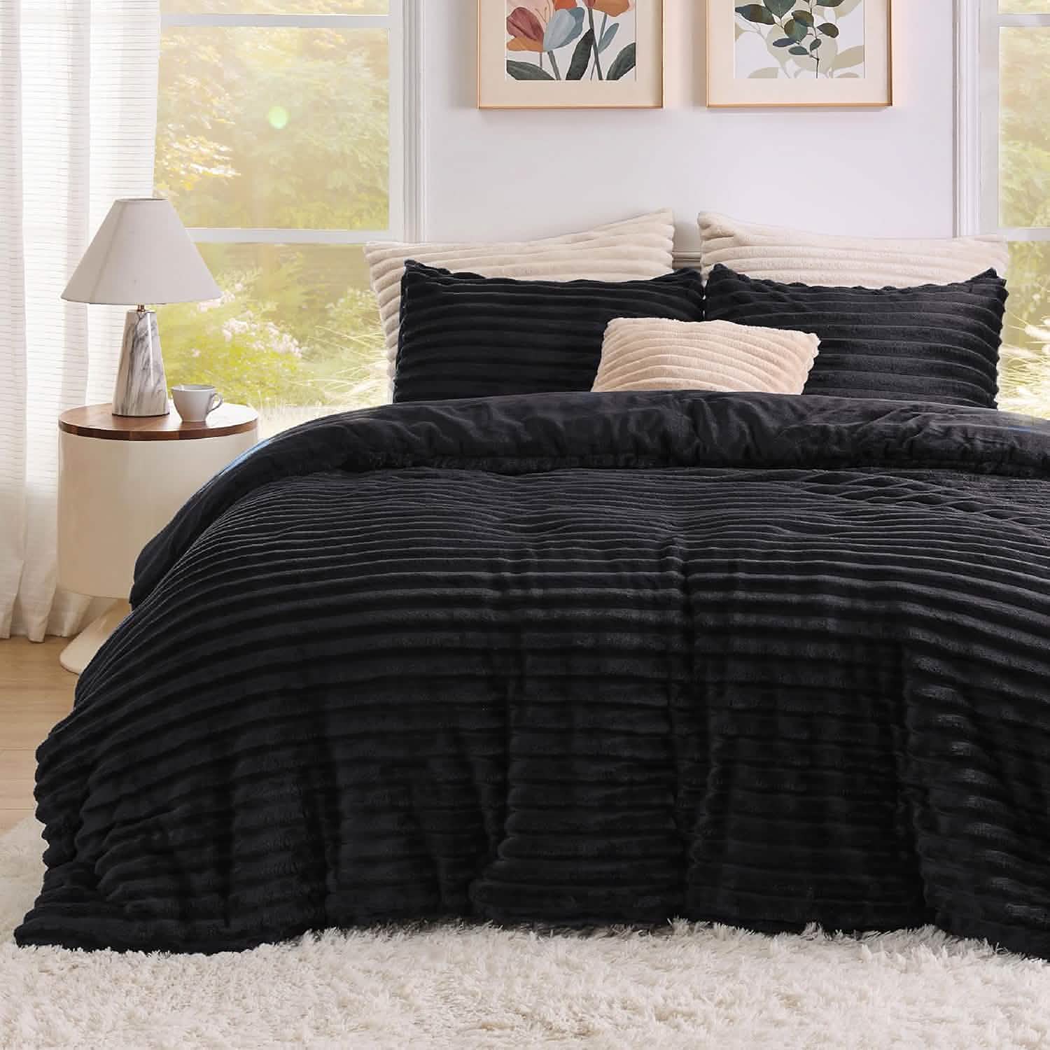 GentleSoft™ Striped Flannel Comforter Set