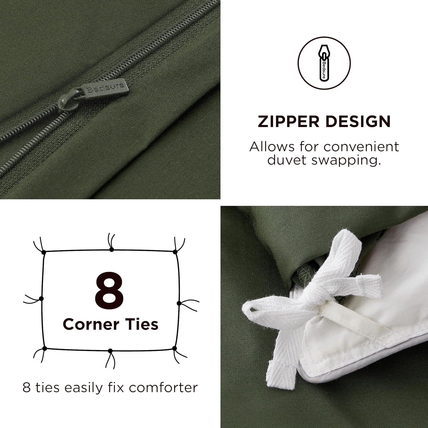 Rayon Derived from Bamboo Duvet Cover Set