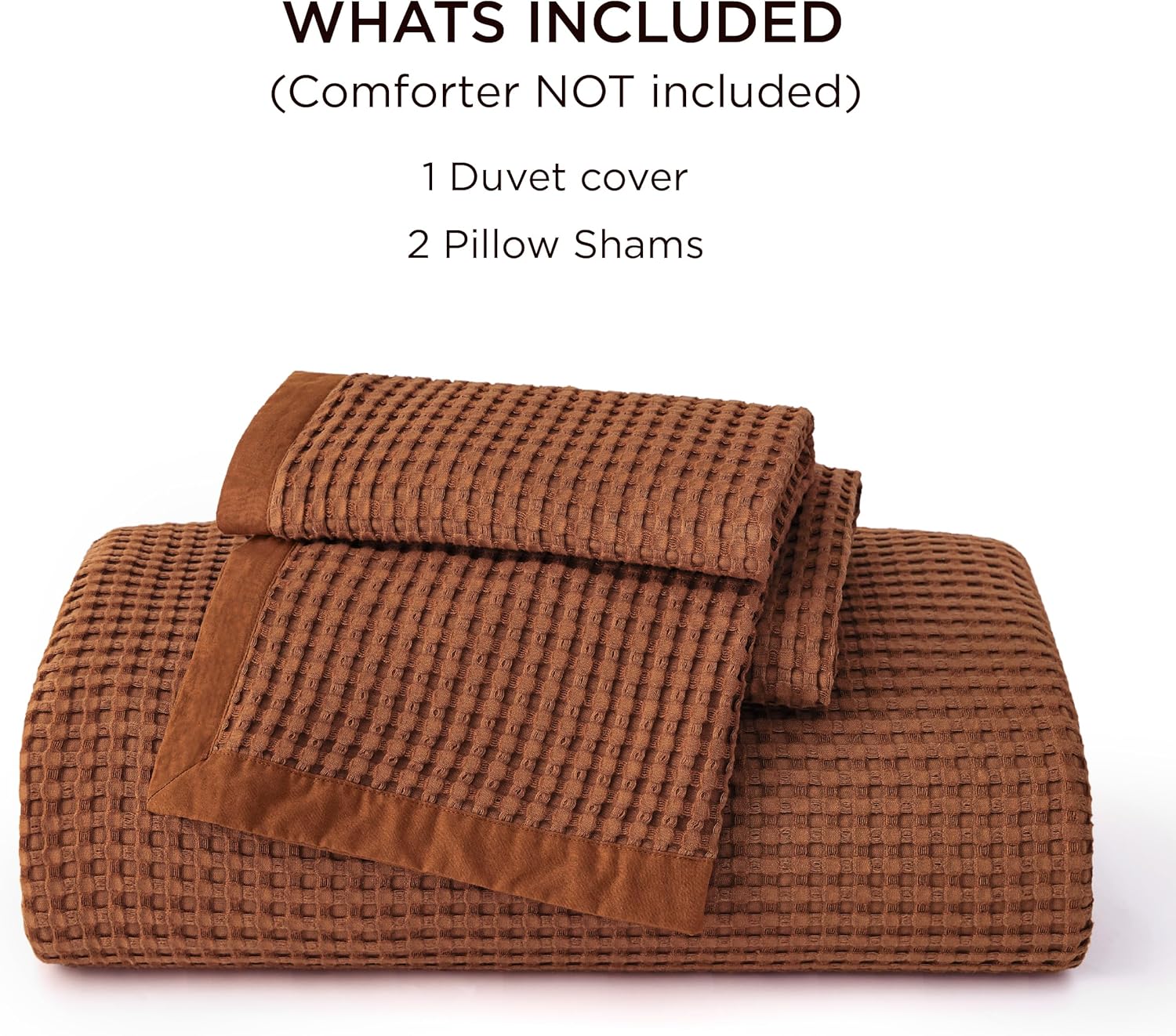 Cooling Waffle Duvet Cover Set