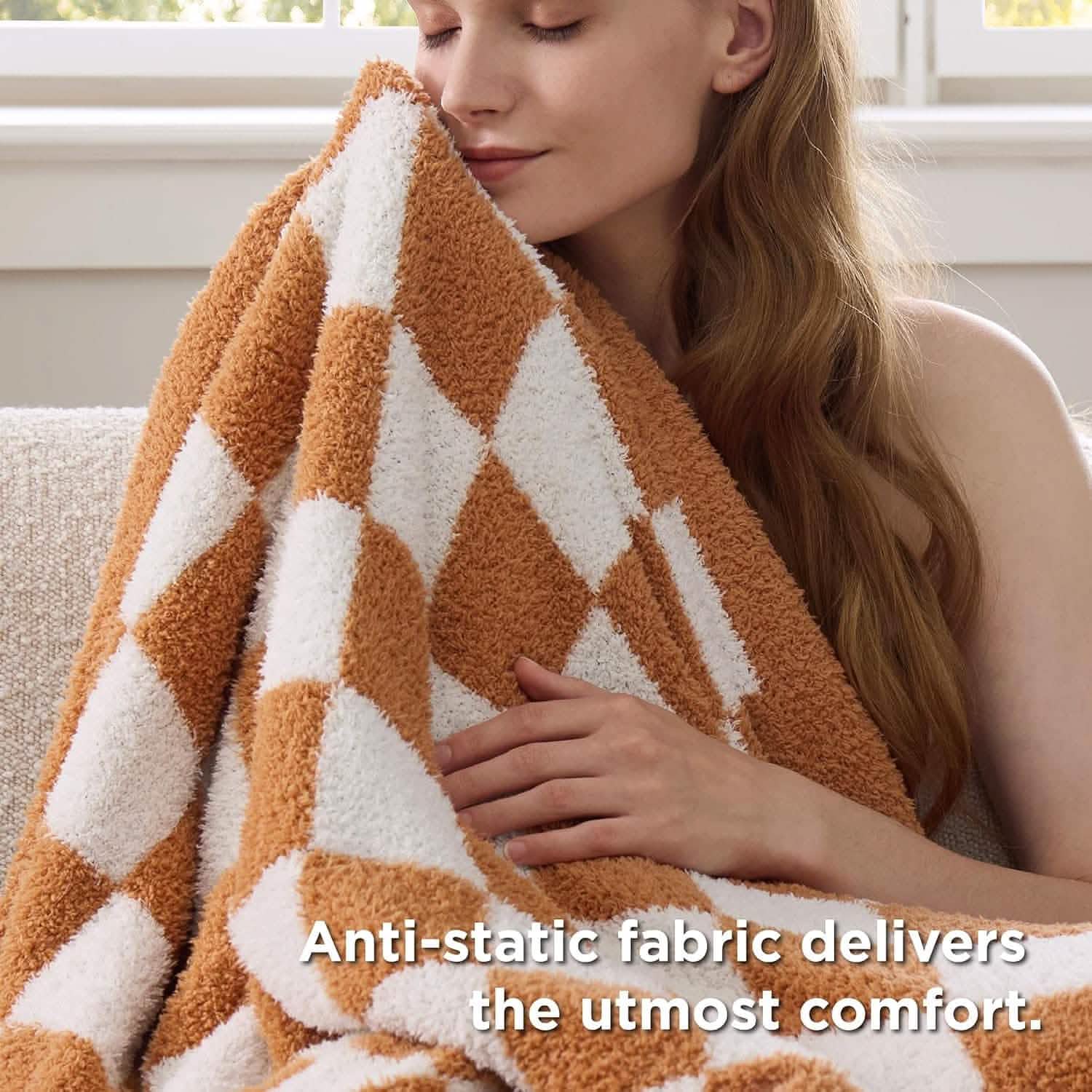 Super Soft Reversible Checkerboard Blanket