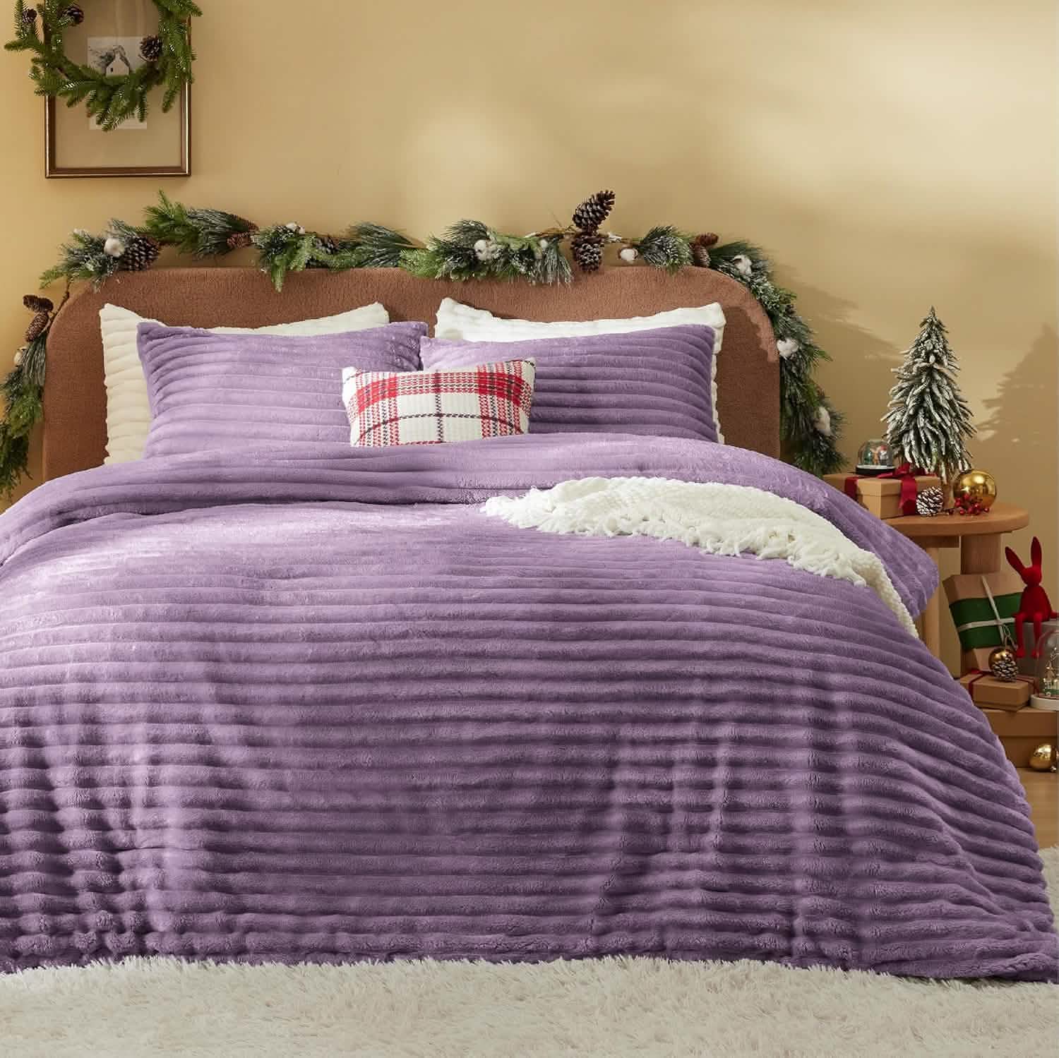 GentleSoft™ Striped Flannel Comforter Set