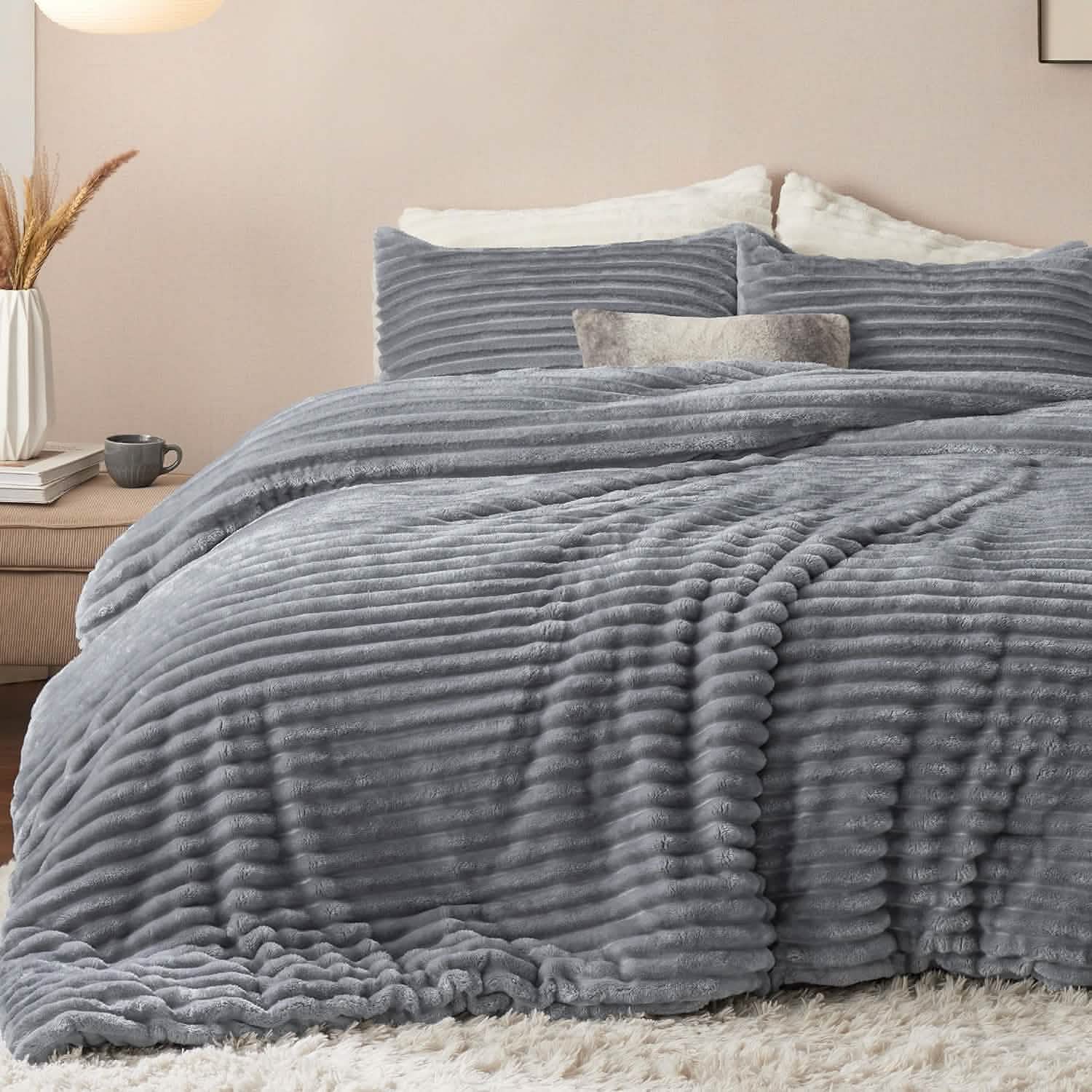 GentleSoft™ Striped Flannel Comforter Set