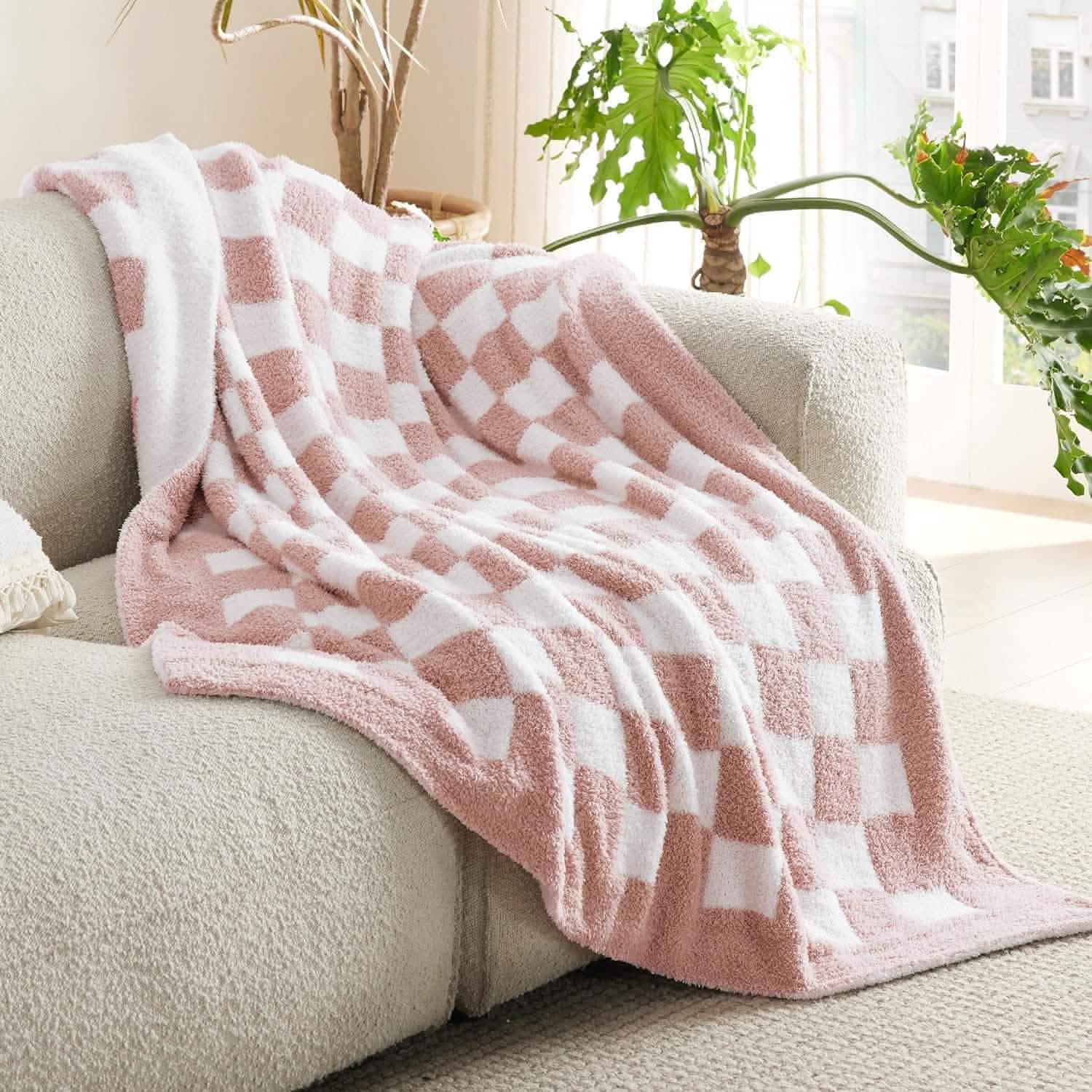 Super Soft Reversible Checkerboard Blanket