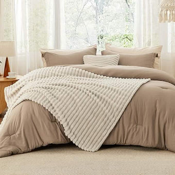 GentleSoft™ Checkered Comforter Set Striped