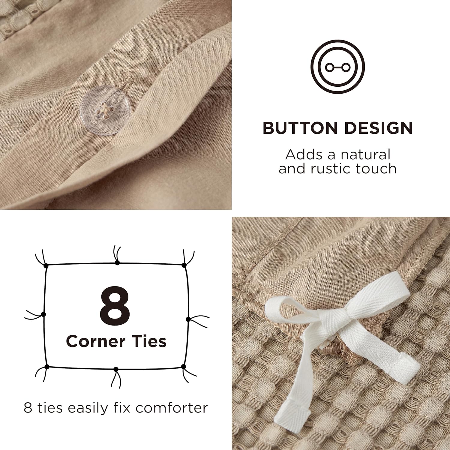 Cooling Waffle Duvet Cover Set