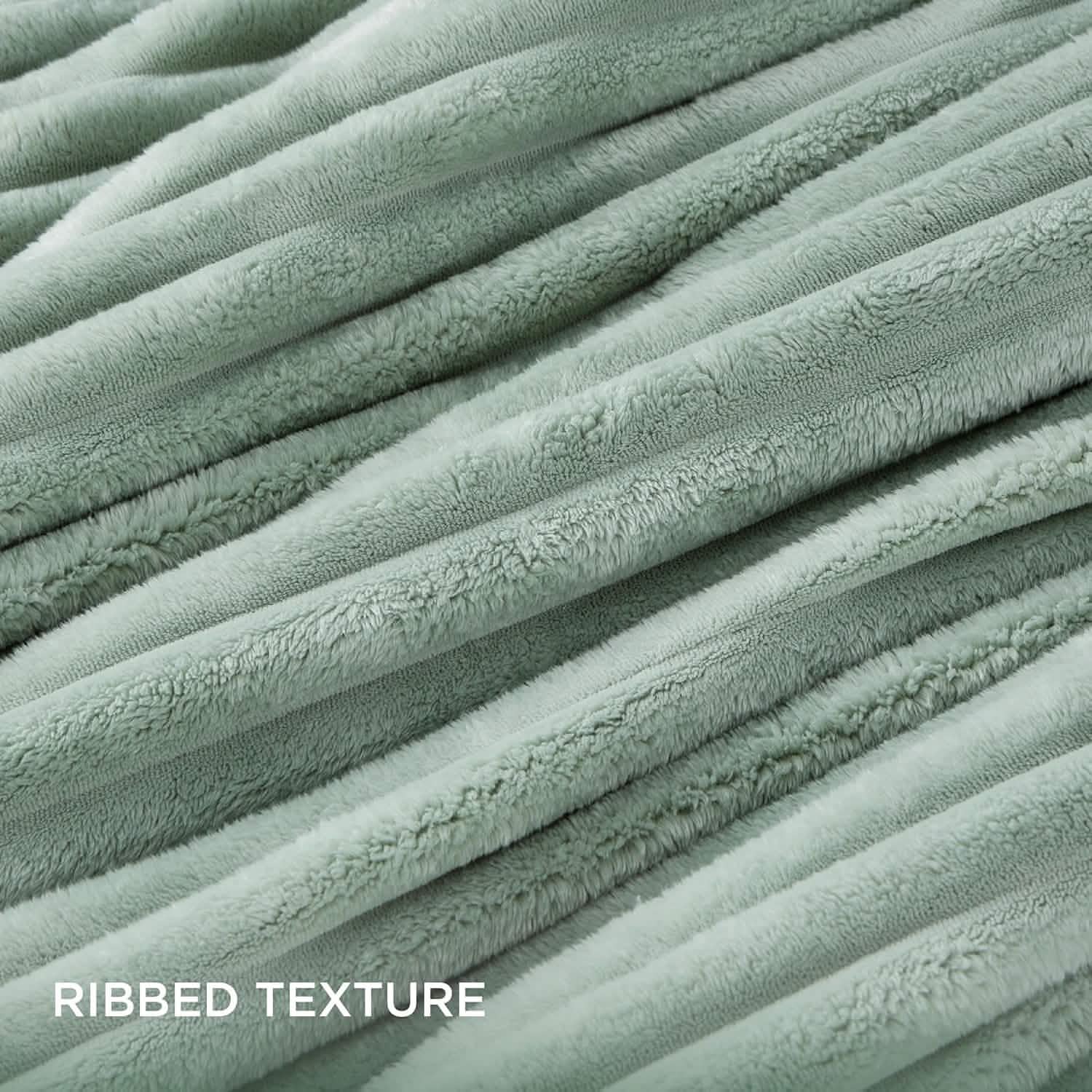 Striped Flannel Comforter Set