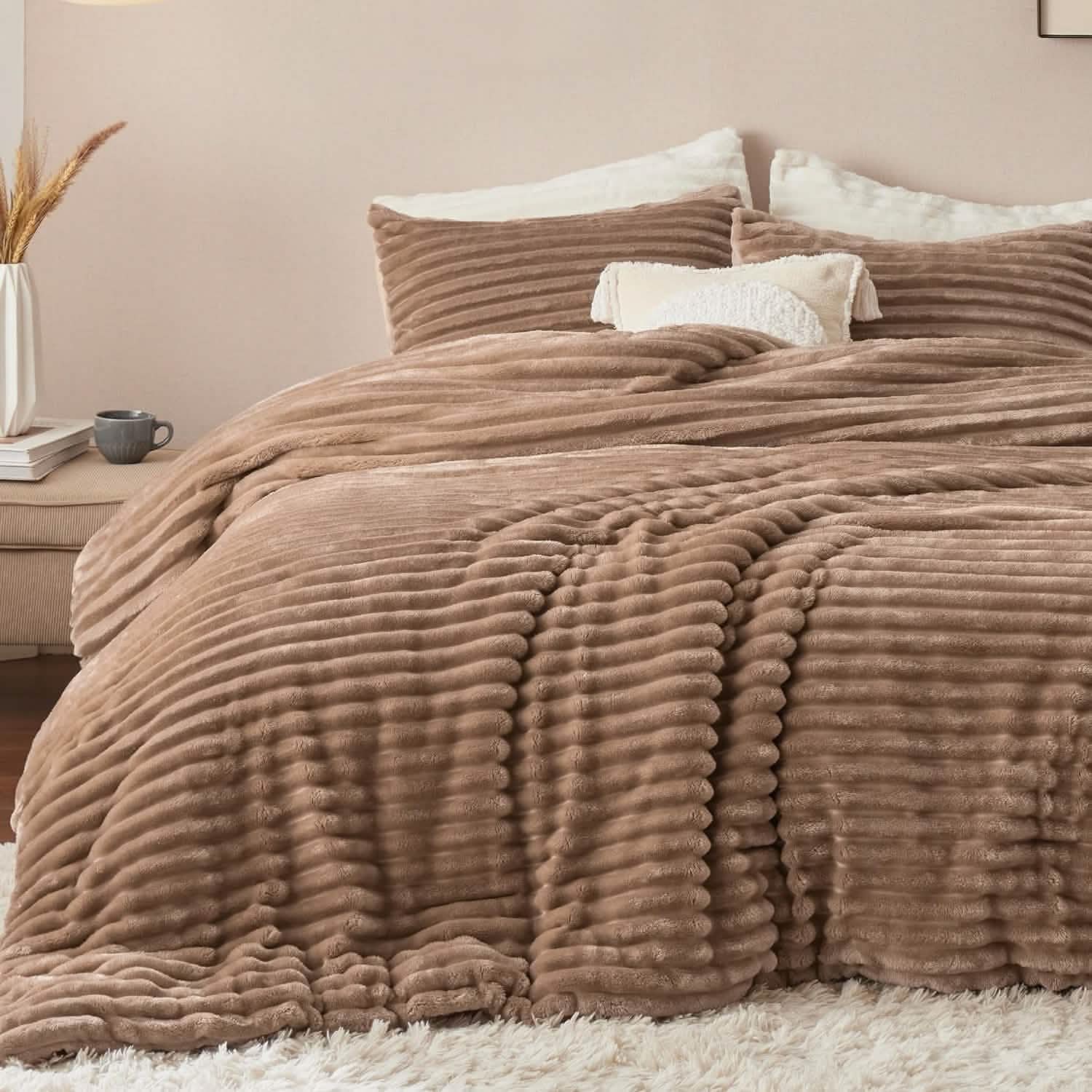 GentleSoft™ Striped Flannel Comforter Set